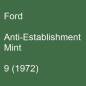 Preview: Ford, Anti-Establishment Mint, 9 (1972).